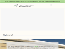 Tablet Screenshot of hollyrehabilitation.com